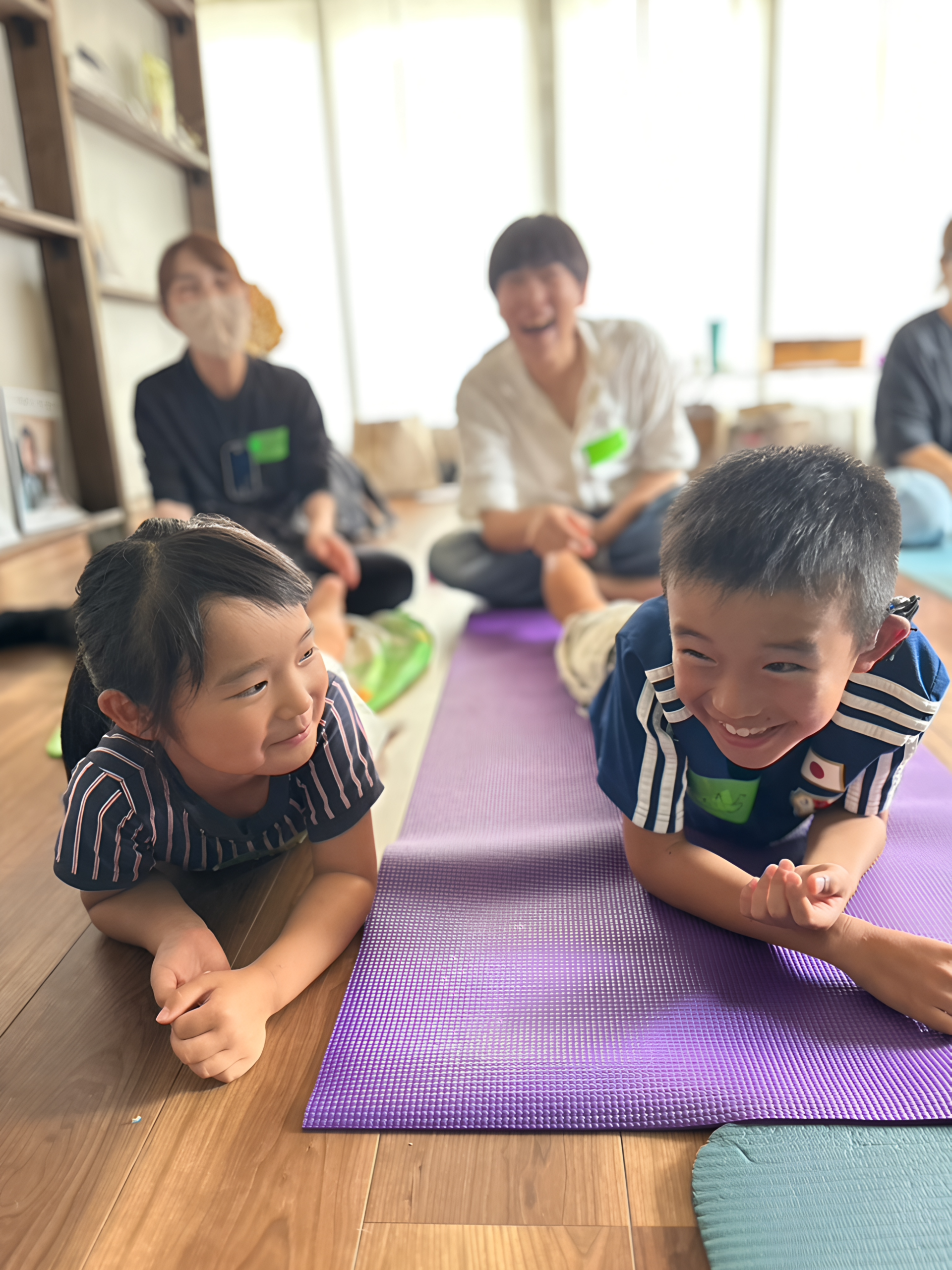 アロマタッチケアの様子